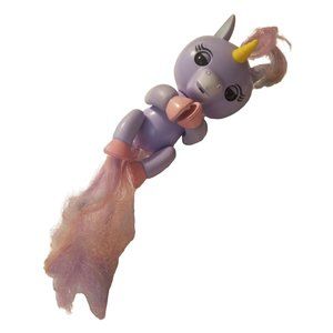 WowWee Alika Unicorn Fingerling Purple Pink Interactive Horse Neigh 3709 Horn